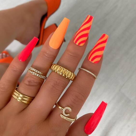 20 Vibrant Summer Orange Nail Designs: Trendy, Classy & Chic Ideas