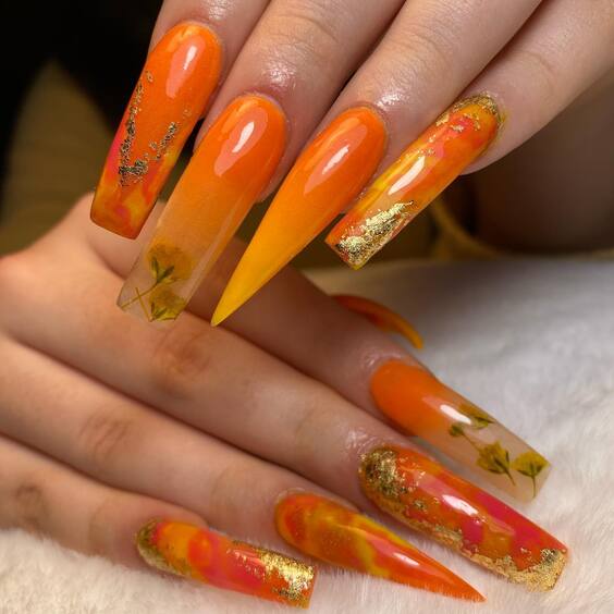 20 Vibrant Summer Orange Nail Designs: Trendy, Classy & Chic Ideas